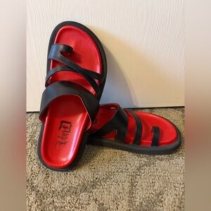 Vegan leather Kat Von D sandal